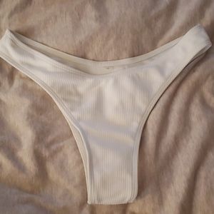 Like new zaful white bikini bottoms